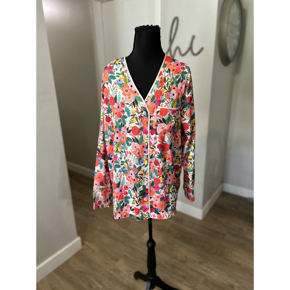 NWT Summersalt x Rifle Paper Co The Cloud 9 Garden Party Pajama Top Size Medium